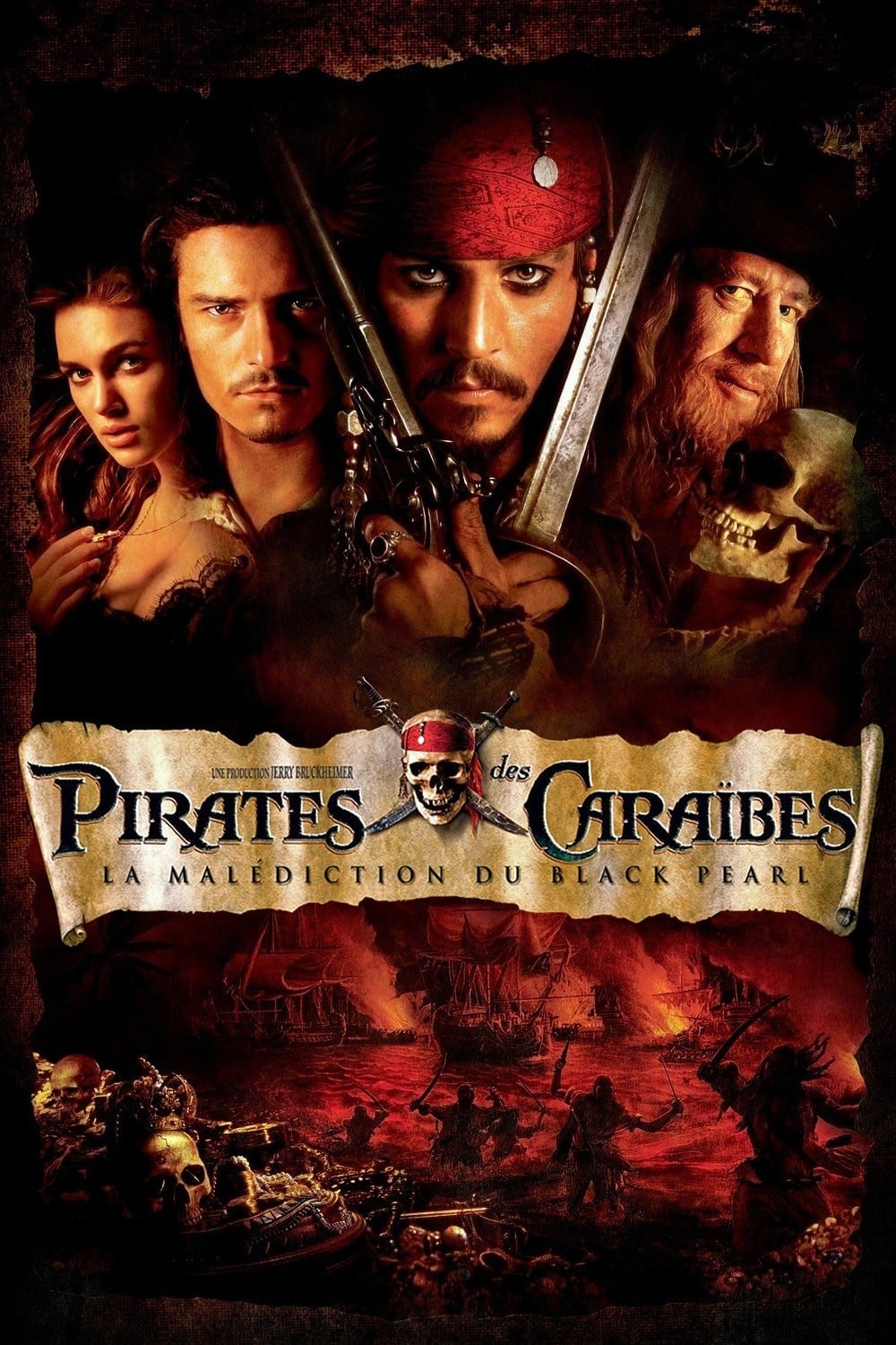 Affiche du film Pirates des Caraïbes : La Malédiction du Black Pearl