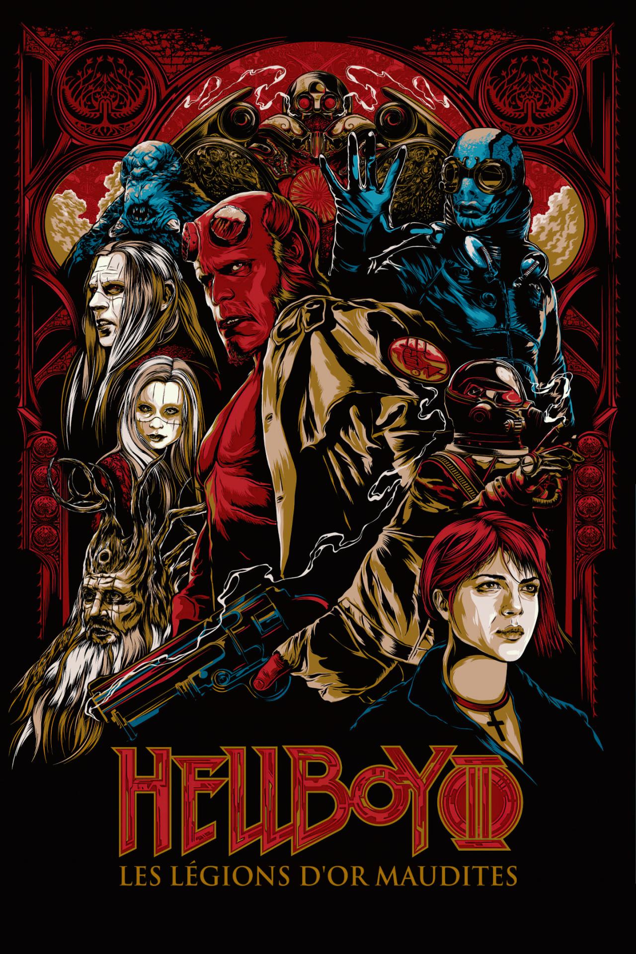 Affiche du film Hellboy II : Les Légions d'or maudites poster