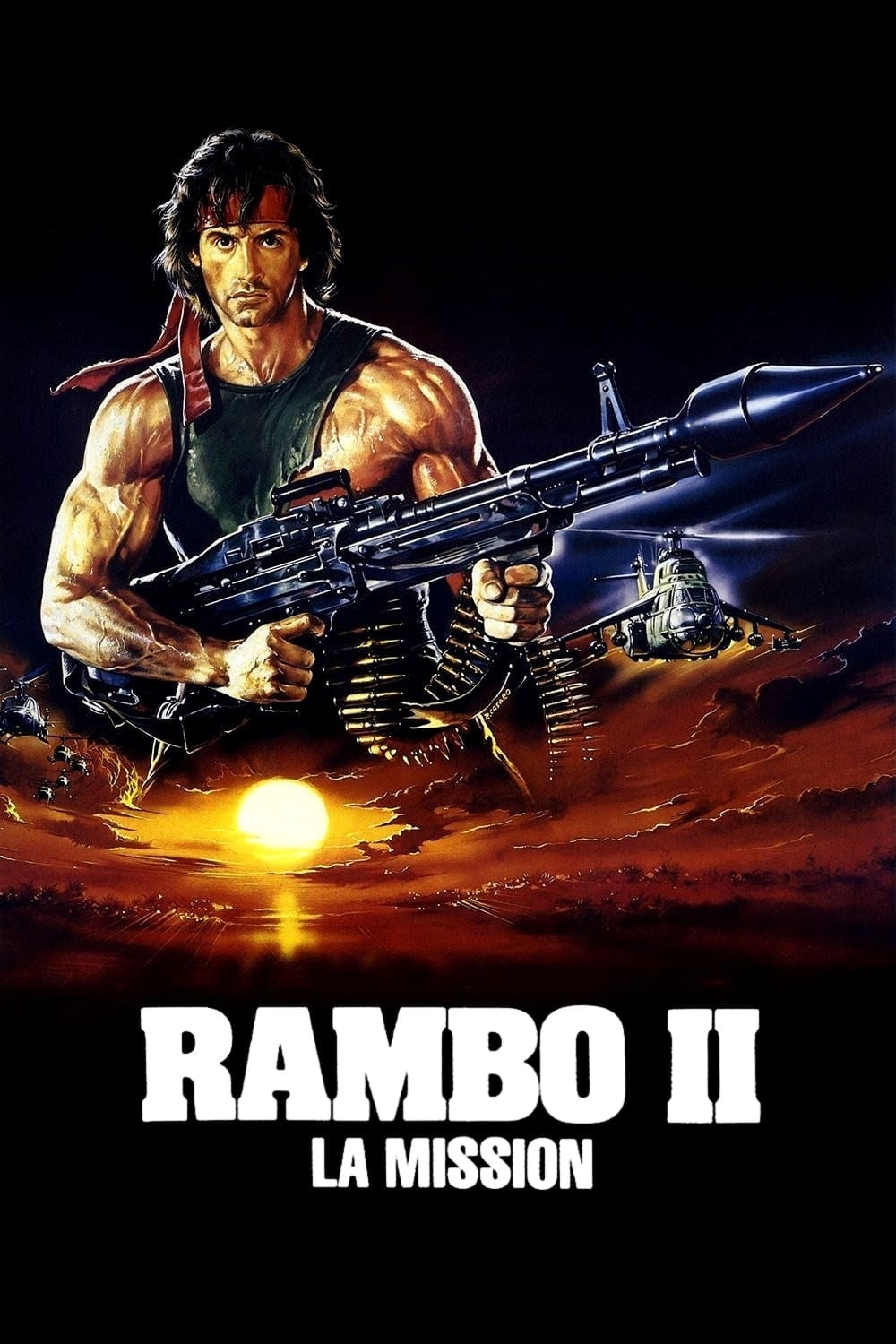 Affiche du film Rambo II : La Mission poster