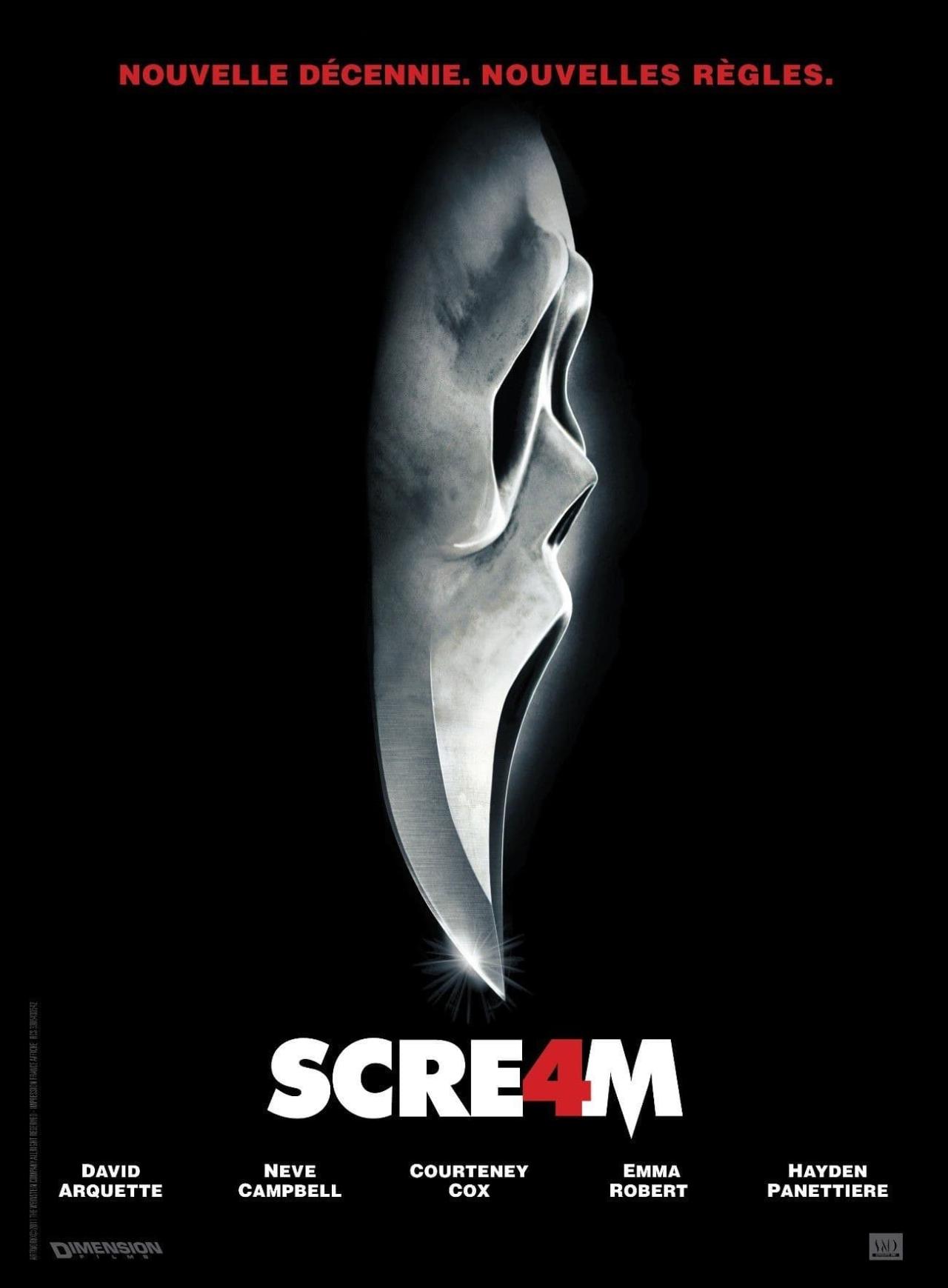 Scream 4 est-il disponible sur Netflix ou autre ?