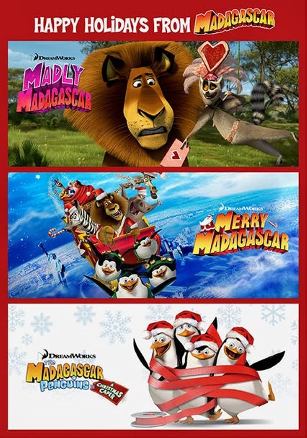 Les saisons de Dreamworks Happy Holidays from Madagascar sont-elles disponibles sur Netflix ou autre ?