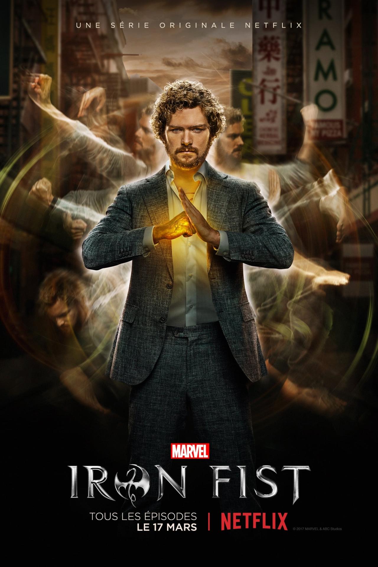 Les saisons de Marvel's Iron Fist sont-elles disponibles sur Netflix ou autre ?