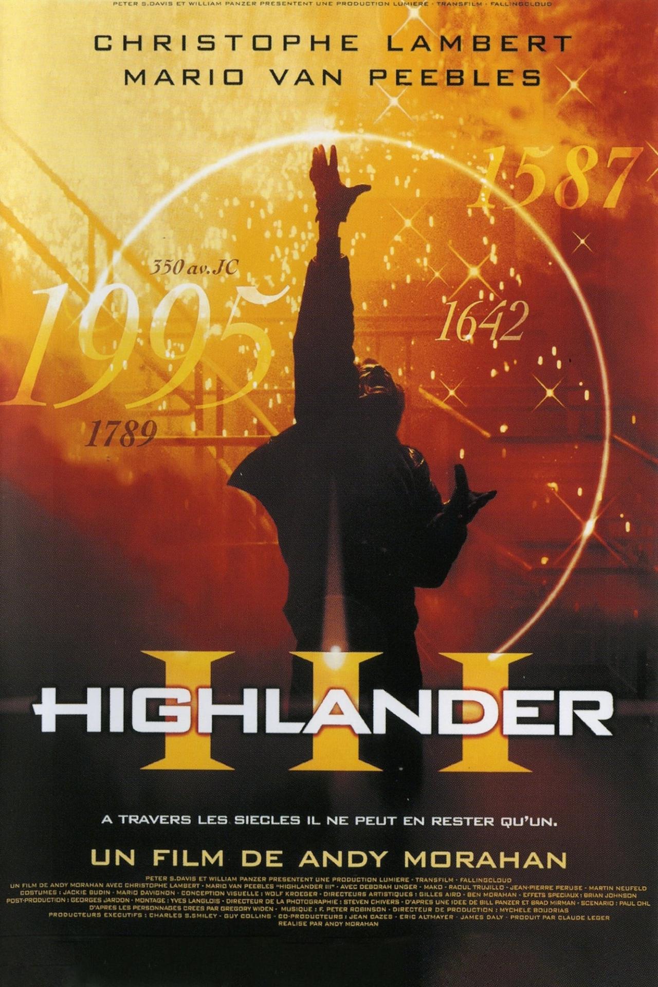 Highlander 3 est-il disponible sur Netflix ou autre ?