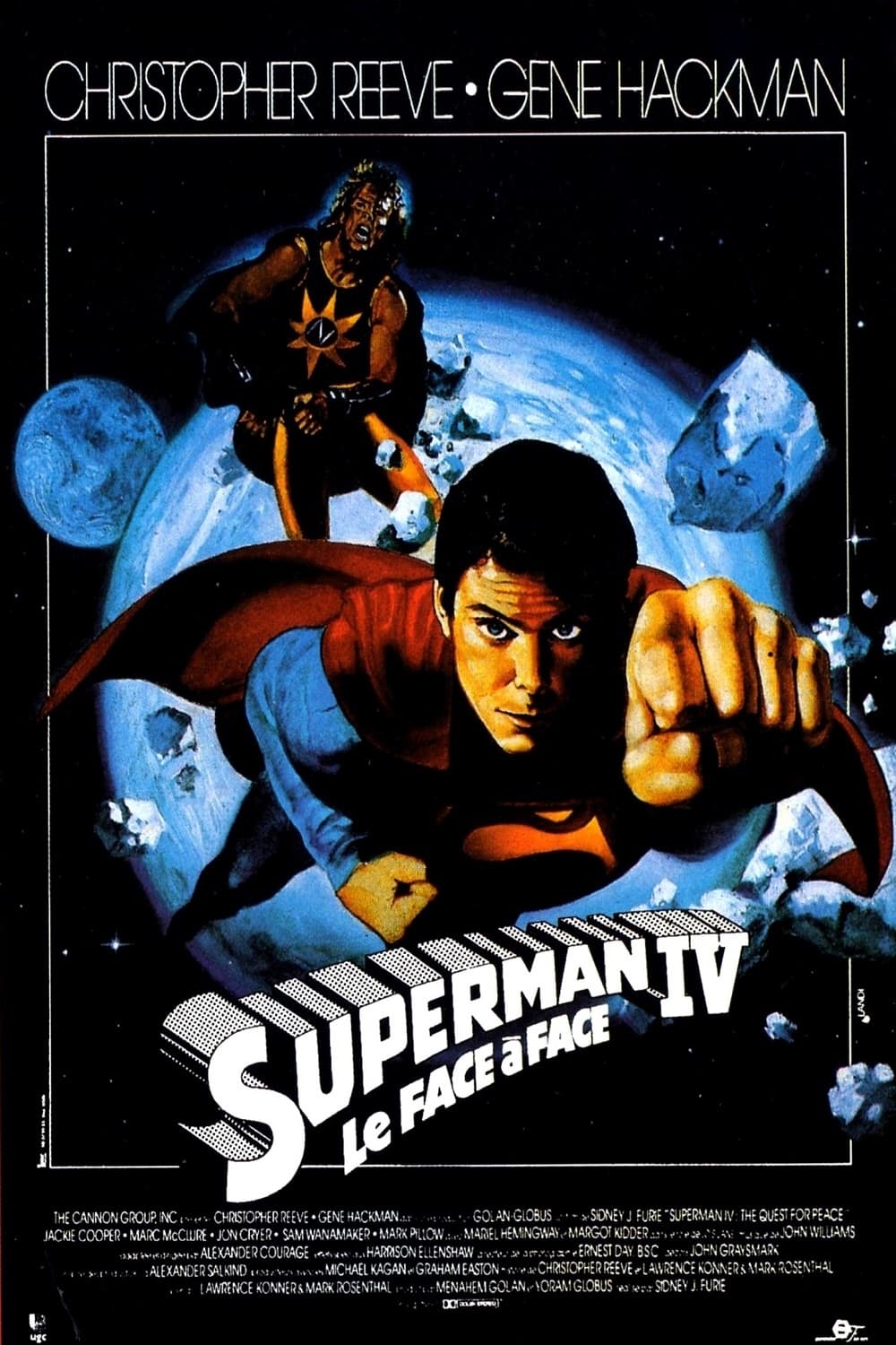 Affiche du film Superman IV : Le Face‐à‐face poster