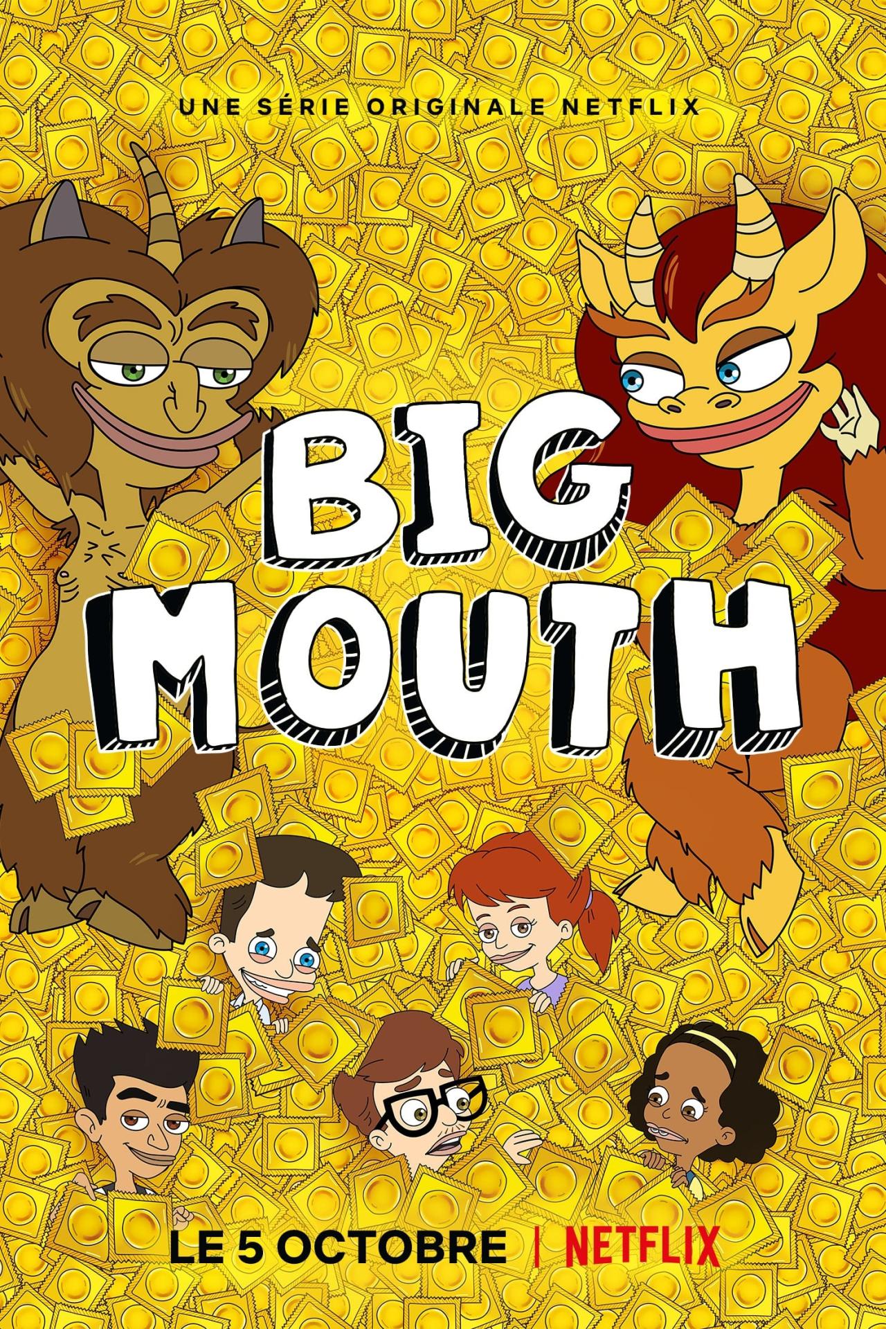 Les saisons de Big Mouth sont-elles disponibles sur Netflix ou autre ?