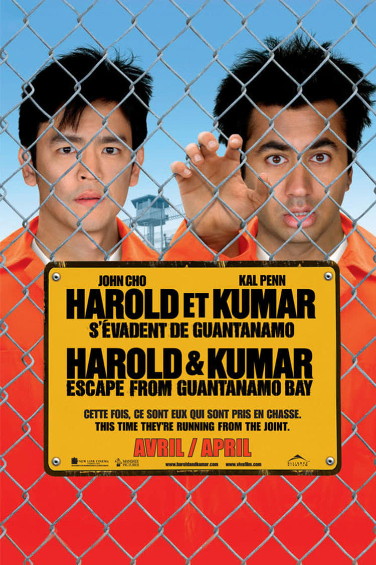 Affiche du film Harold et Kumar s'évadent de Guantanamo poster