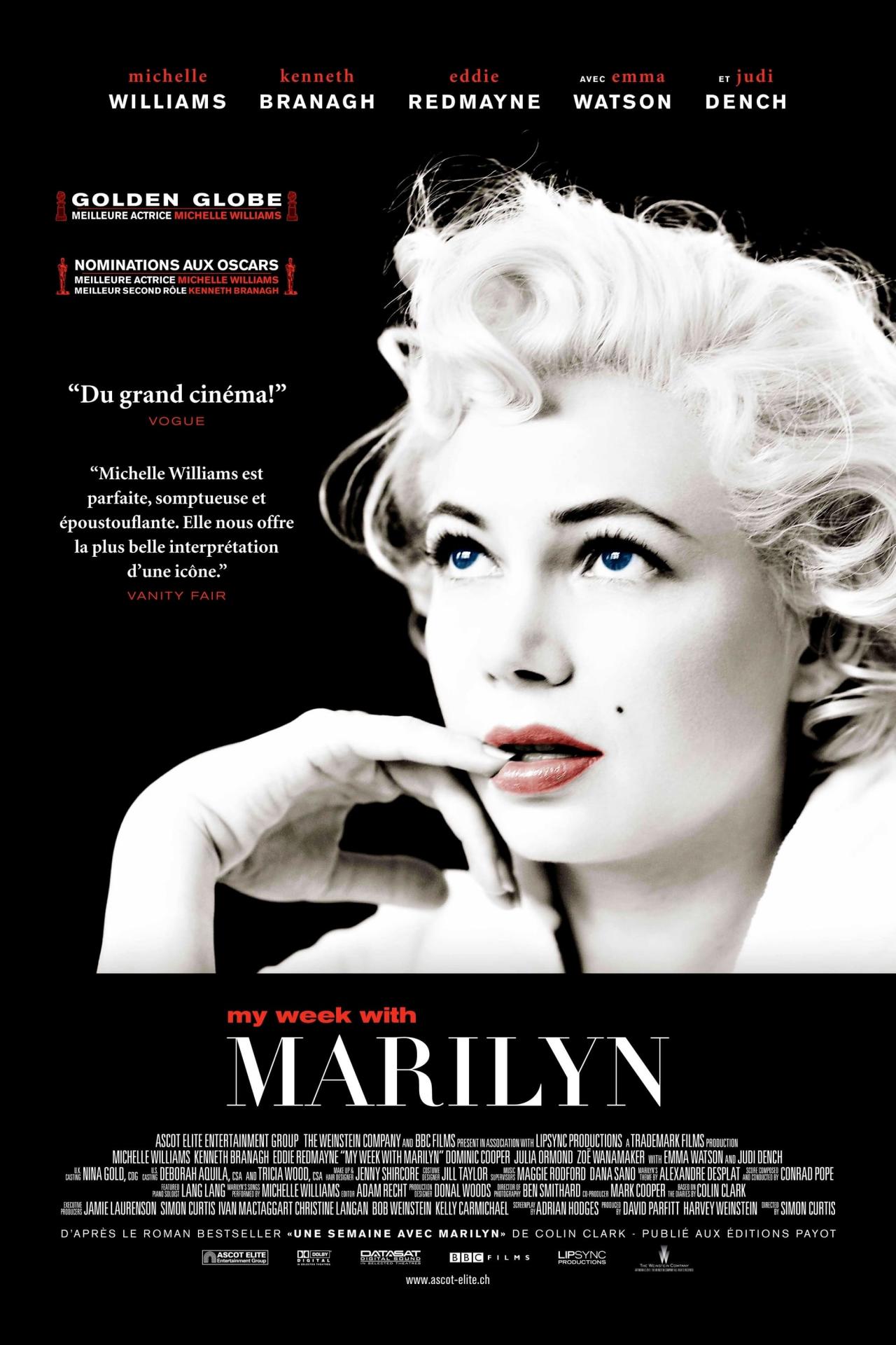 My Week with Marilyn est-il disponible sur Netflix ou autre ?
