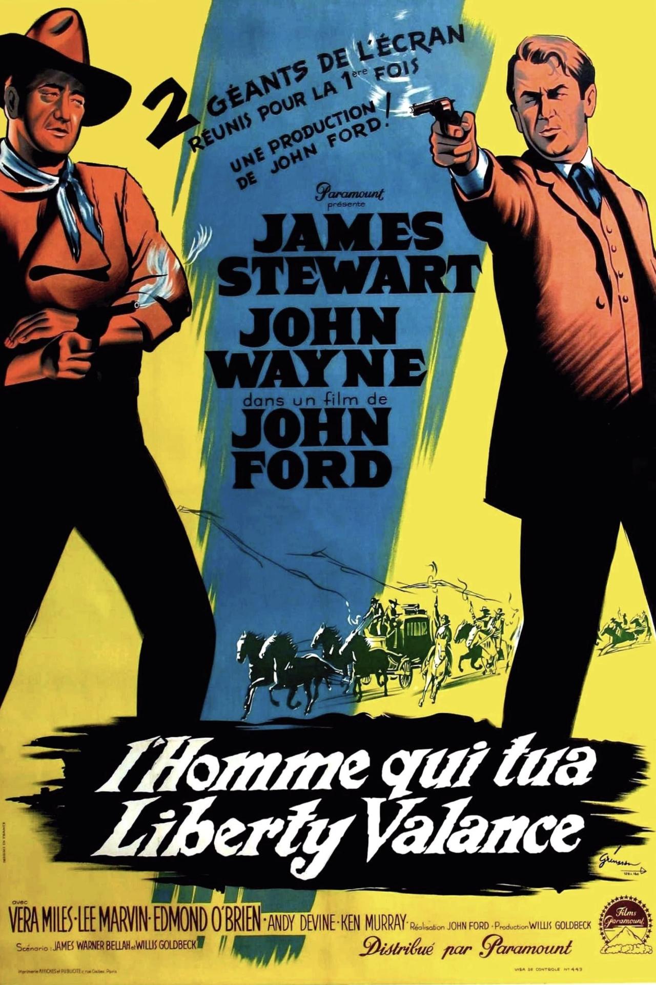Affiche du film L'Homme Qui Tua Liberty Valance poster