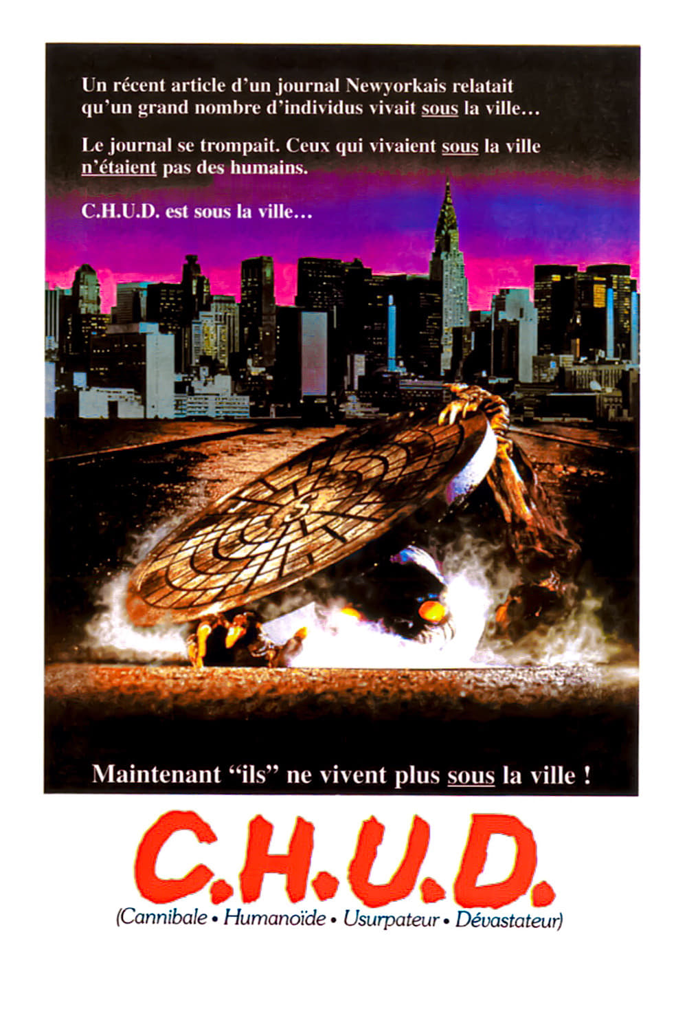 C.H.U.D. est-il disponible sur Netflix ou autre ?
