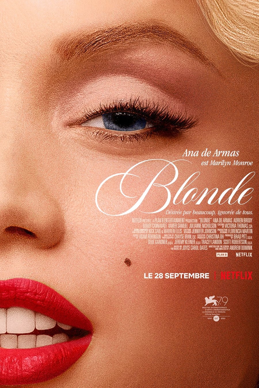 Blonde est-il disponible sur Netflix ou autre ?