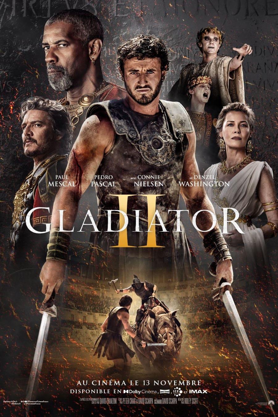 Gladiator II est-il disponible sur Netflix ou autre ?